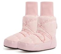 Dance Warm Up Booties, Windproof Fleece Lined Ballet Booties, Size 34-35 | Adjustable Fit For Comfort, Anti-slip Microfiber Sole, Ideal For Dancers & Casual Use