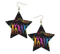 Dance With Music Elegant Leather Star Earrings-Fashionable And Unique Accessories For Everyday Wear