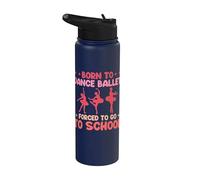 Dance Your Way Into Fun with Ballet Dancer Charm Stainless Steel Insulated Water Bottle