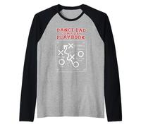 DanceDad Playbook Dance Comp Dad Competition Father's Day Raglan Baseball Tee