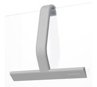 dancemoon JustHang Shower Squeegee, All-in-One Piece Silicone Squeegee with Built-in Hook, Streak-Free Cleaning for Shower Doors, Windows, Mirrors, Tiles, Cars, 25 cm, Grey