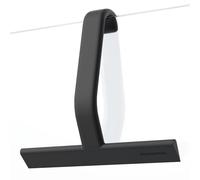 dancemoon JustHang Shower Squeegee for Shower Doors, All-one-Piece Silicone with Built-in Hook Design for Easy Hanging and Cleaning, 25 cm, Black