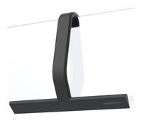 dancemoon JustHang Shower Squeegee, Wider All-One-Piece Soft-Touch Silicone Squeegee with Built-in Hook, Streak-Free & No-Squeak Cleaning for Windows, Shower Doors, Mirrors, Tiles, Cars, 30 cm, Black