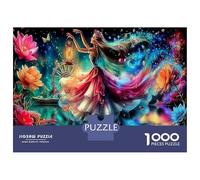 Dancer Classic 1000 Pc Rigid Cardboard Jigsaw Cosmic Flower Sea Seniors Rainy Day Fun Must-Have for Puzzle Lovers 52x38cm/1000pcs
