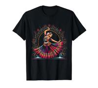 Dancer Classical Dance Indian Kathak Student Women Girls Value Graphic T-Shirt, Men, Black, S