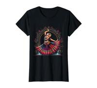 Dancer Classical Dance Indian Kathak Student Women Girls Value Graphic T-Shirt, Women, Black, S