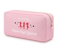 Dancer Cosmetic Bag Mamma Music Makeup Bag for Women Girl Dancer Gift Oxford Cloth Zipper Cosmetic Pouch for Hip Hop Lyrical Recital Ballet Tap Dance Lover Birthday Gift