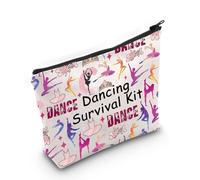 Dancer Gift Dancing Survival Kit Dancing Girl Zipper Pouch Makeup Bag Recital Gift (Dancing Kit UK)