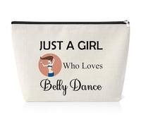 Dancer Gifts Dance Makeup Bag Appreciation Gift for Belly Dance Teacher Dance Lover Gifts Christmas Birthday Graduation Presents for Female Daughter Sister Best Friend Travel Makeup Pouch