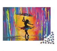Dancer in The Rain Jigsaw Puzzles for Adults Interesting Puzzles 1000 Pieces Brain Challenge for Adults Gifts 52x38cm/1000pcs