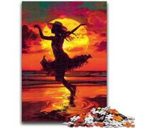Dancer in The Sunset 1000 Piece Jigsaw Puzzle for Adults And Teenagers,Learning Educational Toy for Is Ideal As A Gift for The Whole Family (50x75cm)