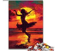 Dancer in The Sunset 1000 Pieces Jigsaw Puzzles For Teens And Adults, Toys Educational Games Stress Relieving Unique Birthday And Gifts (50x75cm)