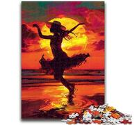 Dancer in The Sunset Puzzles 1000 Pieces for Teenagers,Challenging To Complete But Fun And Humorous Unique Home Decor And Gifts (38x26cm)