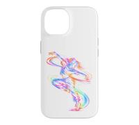 Dancer Line Art Colorful Electric Dance Motion Graphic Case for iPhone 14