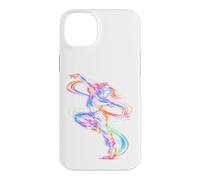 Dancer Line Art Colorful Electric Dance Motion Graphic Case for iPhone 14 Plus