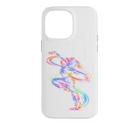 Dancer Line Art Colorful Electric Dance Motion Graphic Case for iPhone 14 Pro Max
