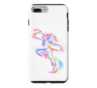 Dancer Line Art Colorful Electric Dance Motion Graphic Case for iPhone 7 Plus/8 Plus