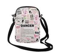 Dancer Merch Dancer Noun Crossbody Bag for Women Dance Coach Dance Teacher Dancing Gift (Dancer Noun Cr UK)