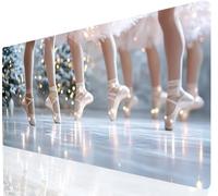 Dancer Mouse Pad Large Mouse Mat Yellow XXL 900 x 400 mm Gaming Keyboard Lmproved Precision and Speed, Mousepad With Stitched Edge Anti-Slip, Desk Mat Waterproof Rubber, Desk Pad for Laptopp a-857