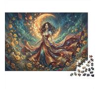 Dancer of The Crescent Moon 1000 Piece Jigsaw Puzzle,Whimsical Challenge,Adults & Kids 14+,Home Wall Decor,Great Gifts,Premium Cardboard,Educational Toy,Stress Relief 38x26cm