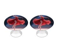 Dancer on Star Stage Cabinet Knobs, 2-Pack Silver Stainless Steel Drawer Pulls with Screws, Elegant Hardware for Dressers, Kitchen,Cabinets & Desks