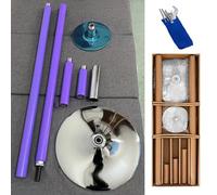 Dancer Pole,Fitness Dancing Pole for Home Bedroom, Purple Silicone Dance Pole Portable & Removable, Aerial Exercise Training Stripper Pole for Gym Yoga Studio(Height 2.3-3.25 m (7.5-10.7 ft