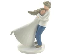 Dancer Sculpture,Dancer Statue Abstract,Dancing Girl Sculptures Home Decor - Resin Dancer Ornaments for Living Room Bookshelf Dining Table
