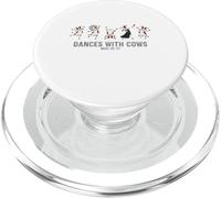 Dances with Cows Funny Farm Animal Party Design PopSockets PopGrip for MagSafe