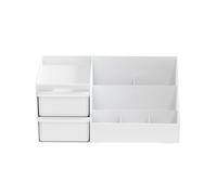 DancesCat Makeup Organizer for Vanity, Large Capacity Desk Organizer with Drawers for Cosmetics, Lipsticks, Jewelry, Nail Care, Skincare, Ideal for Bedroom and Bathroom Countertops