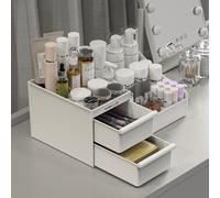 DancesCat Makeup Organizer Storage Drawers, Large Capacity Cosmetic Organisers for Lipsticks, Jewelry, Nail Care, Skincare Organiser for Vanity, Ideal Desk Organizer for Dresser and Bathroom