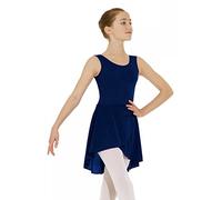 Dancewear Central Girls Iskirts Wrapover Polycrepe, Navy Blue, S-M EU