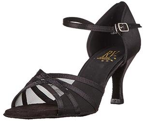 Dancewear Central Women's Aphrodite Ladies Latin Shoes, Black, 4.5 UK