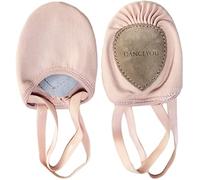 DANCEYOU Stretch Canvas Half Soles Dance Shoes Lyrical Ballet Jazz Turning Ballet Shoes for Girls Women Boy Men Pink XL