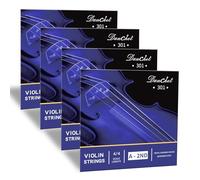 Danchet Violin Strings 4/4 A2. 4pcs Beginners Level, Ball End, Nickel Chromium Wound 301