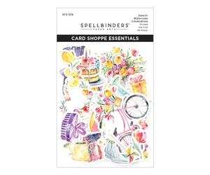 Dancin' Watercolor Celebrations Printed Die Cuts from the Dancin' Watercolor Collection