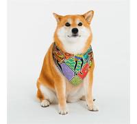 Dancing African Womans Pattern Dog Bandanas, Comfortable Cotton Triangle Bibs Scarfs for Dogs Or Cats, Cute Pet Kerchief for Small Medium Large Dogs-Large