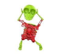 Dancing And Swinging Skull Toy, Halloween Skeleton Clockwork Robot, Funny Clockwork Doll, Corners 3d Skull Desktop Decoration For Children Adults Desks Bookshelves Bedrooms Studies Nurseries