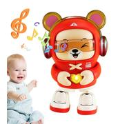 Dancing Animal Toy, Dancing Bear Toy, Electric Dancing Toy, Musical Bear Toy, Led Light Bear Toy, Walking Bear Toy, Interactive Bear Toy, Heart Bear Musical Toy, Cute Animal Toy for Kids