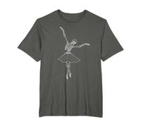 Dancing Ballerina Skeleton Halloween T-Shirt