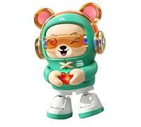 Dancing Bear Baby Toys, Heart Gesture Bear Robot Toy For Kids, Interactive Dancing Cute Built-in 4 with Songs Robot Moveme &