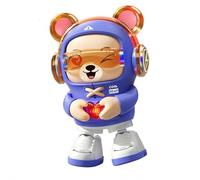 Dancing Bear Baby Toys, Heart Gesture Bear Robot Toy for Kids, Interactive Dancing Robot with 4 Built-in Songs & Cute Movements, Educational Musical Toy for Ages 3+
