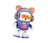 Dancing Bear Toy - 20cm Cute Animal Toy, Musical LED Lights, Heart Shape Electric Walking | Fun Interactive Music For Kids 3 Years Plus Birthday Gift Playtime Activity Home Entertainment Colorful Ligh