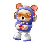 Dancing Bear Toy - 20cm Heart Mascot Electric, Motion Figure Musical Light Plaything | Interactive Rhythm Companion Party Nursery Gift Girls Boys Age 3 Plus children Preschool Fun MusicShow Glow