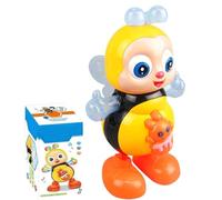 Dancing Bee Toy, Baby Dancing Toy - Electric Bee with Music and Lights, Light Up Singing Bees with Swinging Motion, Preschool Learning Sensory Toys, Educational Cartoon Toys for Babies Boys Girls