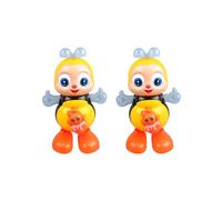 Dancing Bee Toy - Musical Interactive Bee with Lights & Music, Educational Cartoon Toy for Adults Age 18+, Singing Bee with Swinging Motion, Preschool Learning Sensory Toys (2PC)