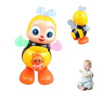 Dancing Bee Toy with Music & LED Lights, Light Music Swinging Bee, Interactive Early Walking Development, Sens Learning Toy,