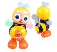Dancing Bee Toys | Musical Bee Electric Toy | Educational Moving Bees Interactive Sensory Toy with Lights & Music | Lovely Cartoon Happy Bees Dancing Toys for Birthday Gift Ages 3+