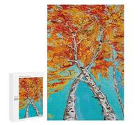 Dancing Birches - Adult Tabletop Puzzle, 1000 PCS, for A Rewarding Weekend Challenge