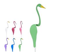 Dancing Birds Garden Metal Art, Metal Yard Art Spinner, Dancing Flamingo Garden Metal Art Flamingo Yard Decorations Florida Dancing Birds, Flamingo Wind Spinner, for Garden Decor