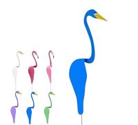 Dancing Birds Garden Metal Art, Metal Yard Art Spinner, Dancing Flamingo Garden Metal Art Flamingo Yard Decorations Florida Dancing Birds, Flamingo Wind Spinner, for Garden Decor